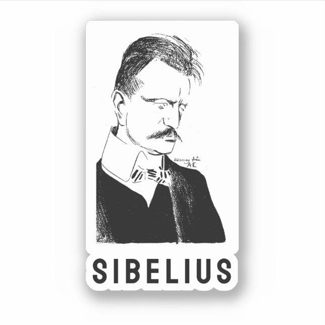 Sibelius: sketch by Albert Engström (1904) (Front)