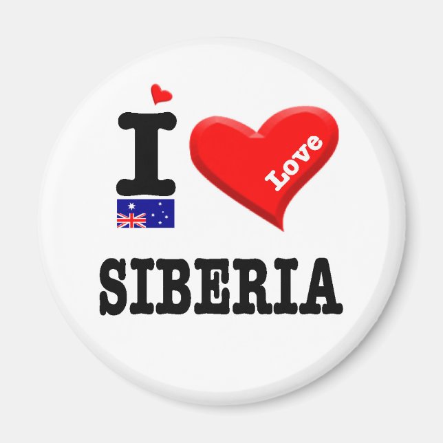 SIBERIA - I Love Magnet (Front)