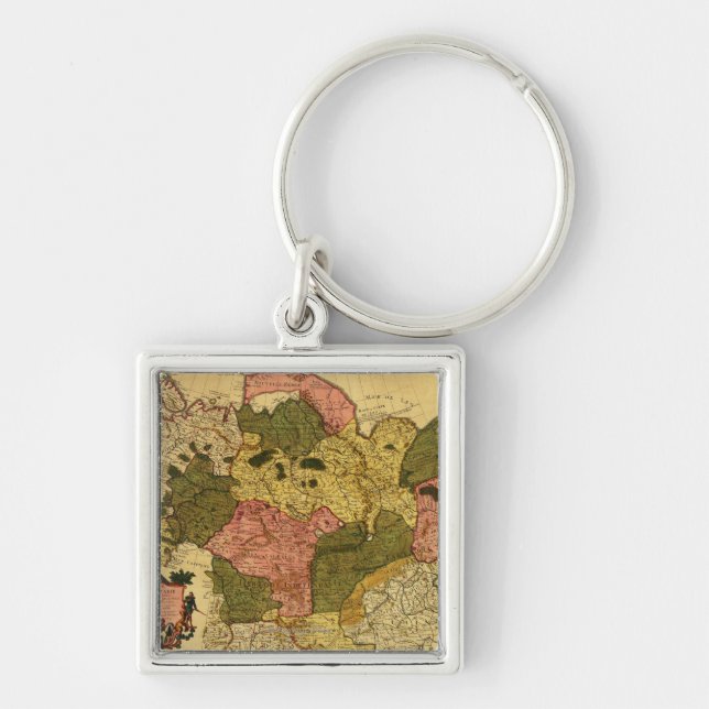 Siberia, RussiaPanoramic MapSiberia, Russia Key Ring (Front)