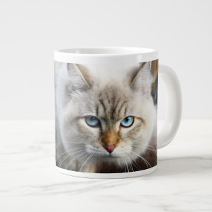 Siberian Cat In A Autumn Forest Large Coffee Mug