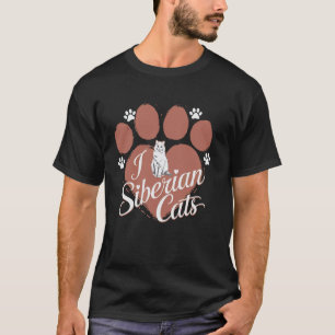 Siberian Cat Owner I Love Siberian Cats T-Shirt