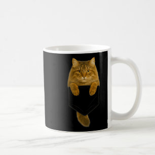 Siberian Cat Pocket Funny Gifts Cat Mum Cat Dad Ca Coffee Mug