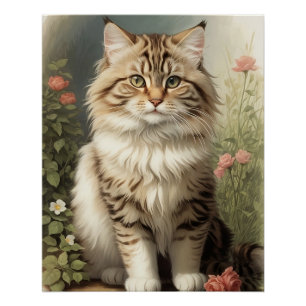 Siberian Cat Poster