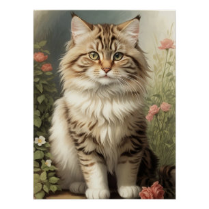 Siberian Cat Poster