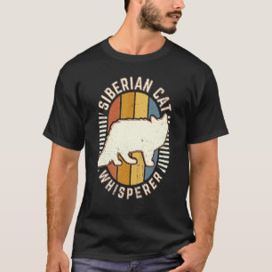 Siberian Cat Whisperer Vintage Classic Retro Anima T-Shirt