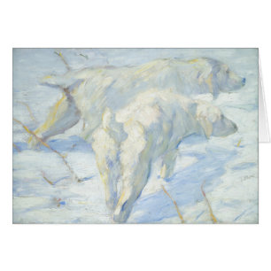 Siberian Dogs in the Snow