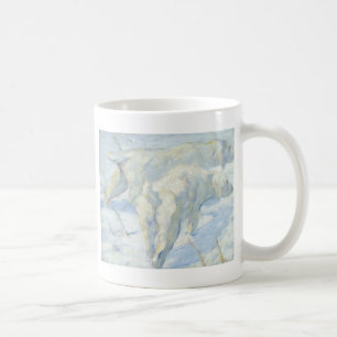 Siberian Dogs in the Snow Coffee Mug