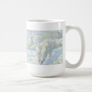 Siberian Dogs in the Snow Coffee Mug