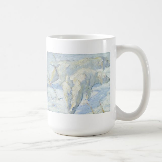 Siberian Dogs in the Snow Coffee Mug (Right)