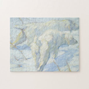 Siberian Dogs in the Snow Jigsaw Puzzle