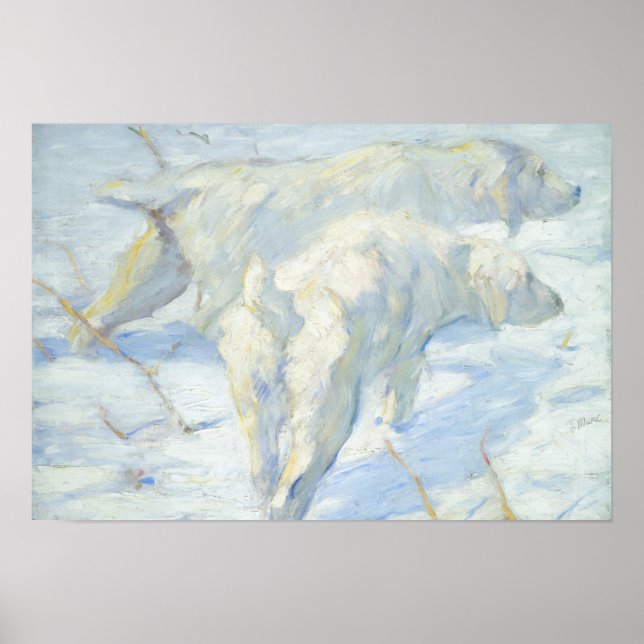 Siberian Dogs in the Snow Poster (Front)