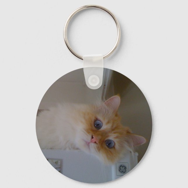 Siberian Forest Cat Key Ring (Front)