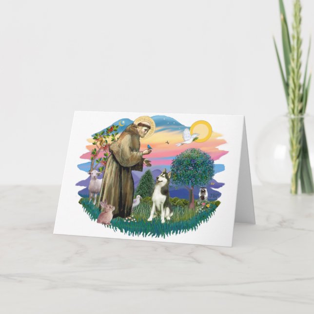 Siberian Husky (#3) Card (Front)