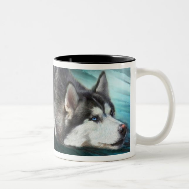 Siberian Husky Art Mug (Right)