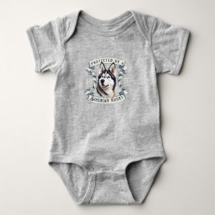 Siberian Husky Baby Bodysuit