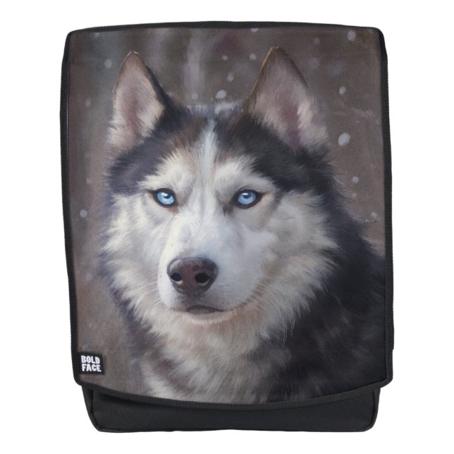 Siberian Husky Backpack (Front)