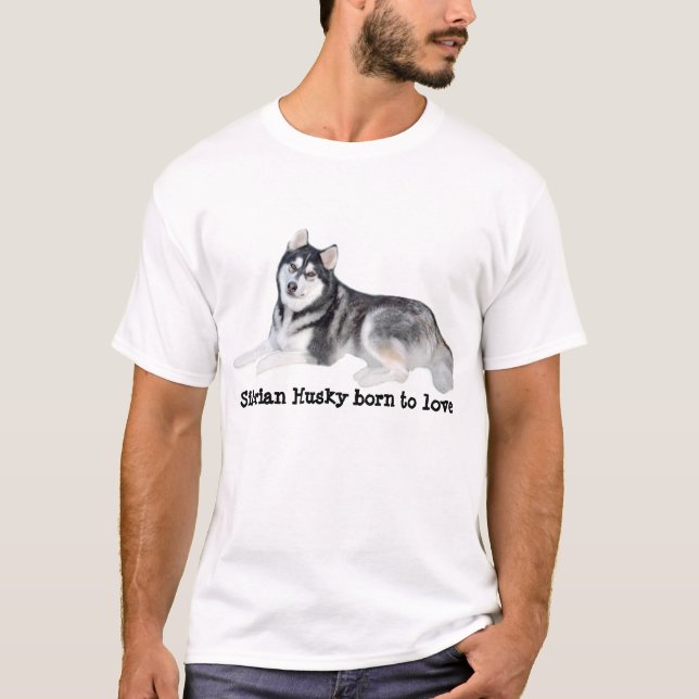 Siberian Husky Beautiful Unisex T-Shirt (Front)