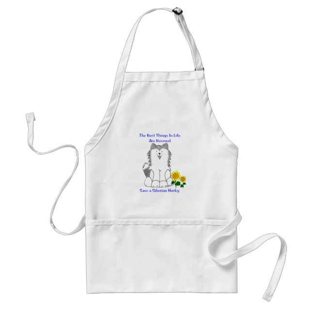 Siberian Husky Best Things In Life Apron (Front)