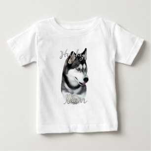 Siberian Husky (blk) Mum 2 Baby T-Shirt