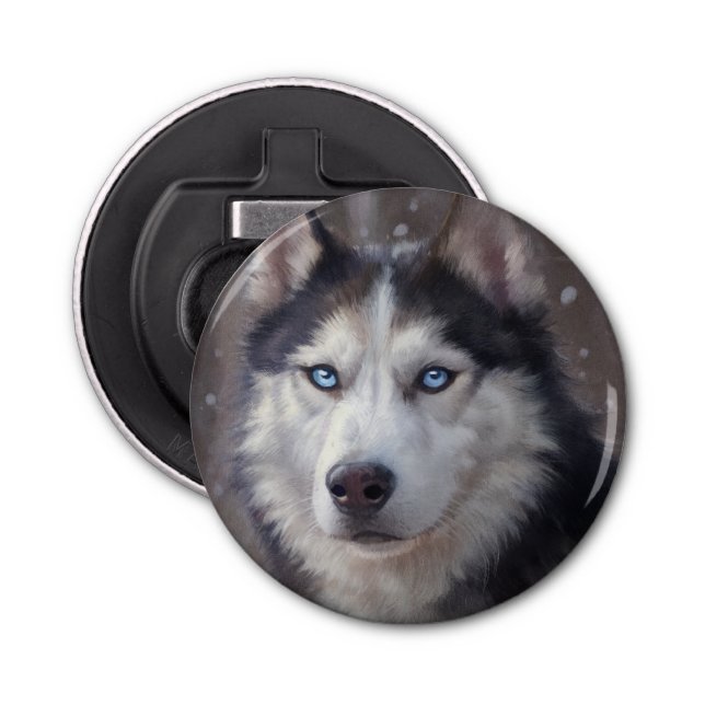 Siberian Husky Bottle Opener (Front)