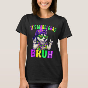 Siberian Husky Bruh Mardi Gras Boys Girls Carnival T-Shirt