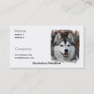Siberian Husky Business Card