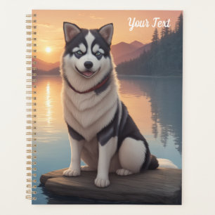 Siberian Husky by Lake Planner