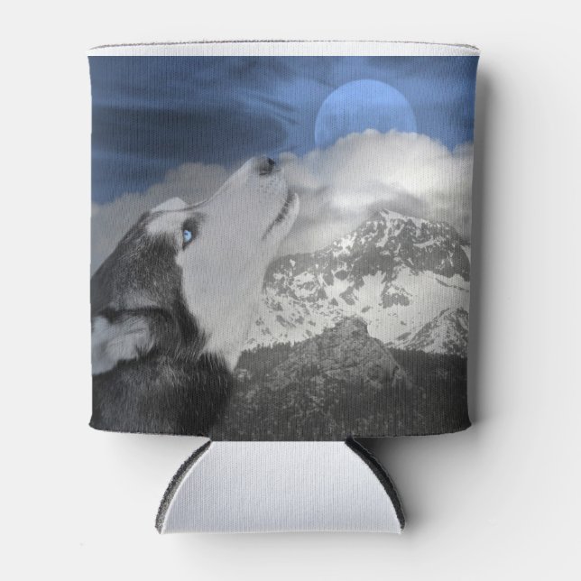 Siberian Husky Can Cooler Koozie (Front)