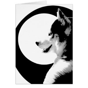 Siberian Husky Card / Alaskan Malamute Card