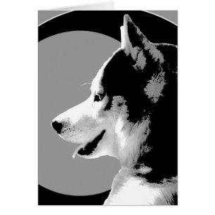 Siberian Husky Card / Alaskan Malamute Card