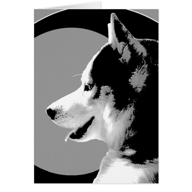 Siberian Husky Card / Alaskan Malamute Card (Front)