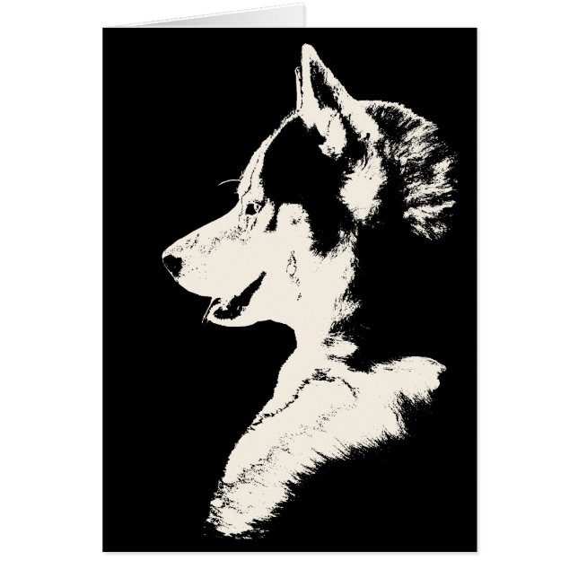 Siberian Husky Card / Alaskan Malamute Card (Front)