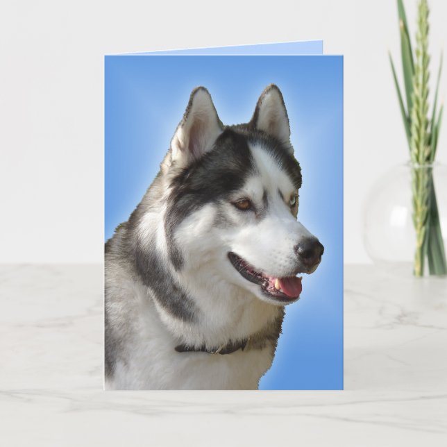 Siberian Husky Card / Alaskan Malamute Card - Cust (Front)