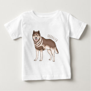 Siberian husky cartoon illustration baby T-Shirt