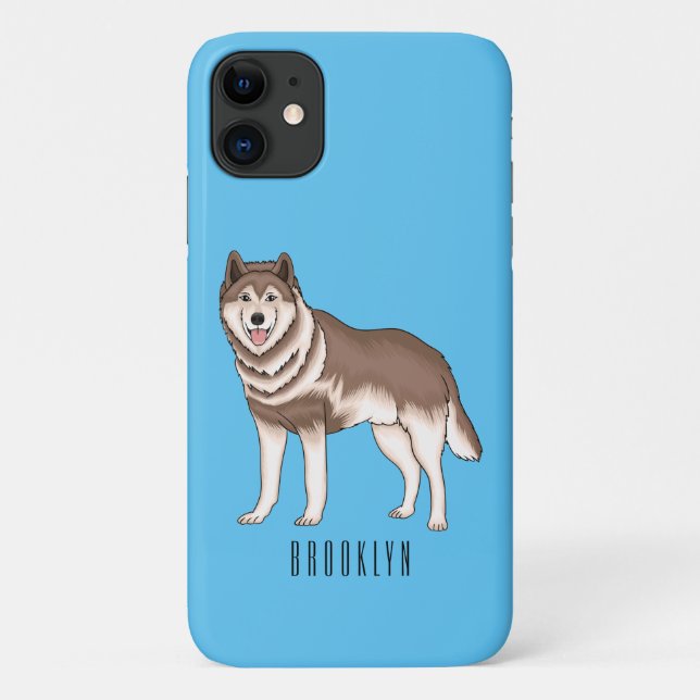 Siberian husky cartoon illustration Case-Mate iPhone case (Back)