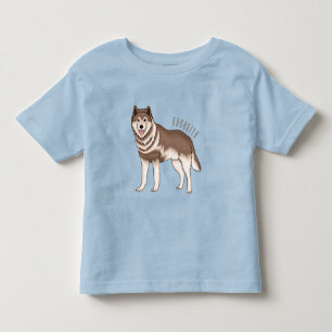 Siberian husky cartoon illustration toddler T-Shirt