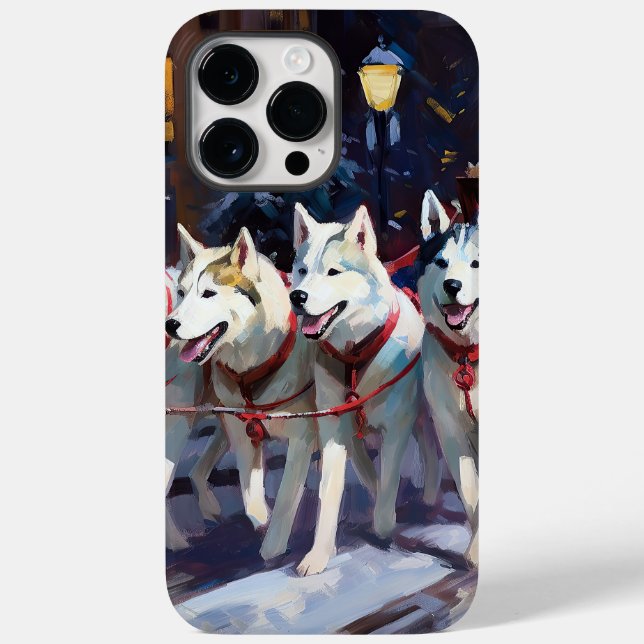 Siberian Husky Christmas Festive Season  Case-Mate iPhone Case (Back)