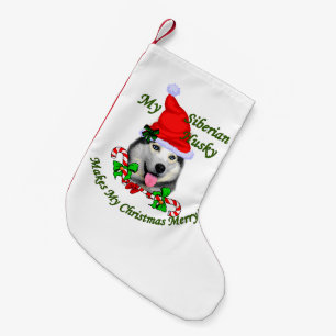 Siberian Husky Christmas Small Christmas Stocking