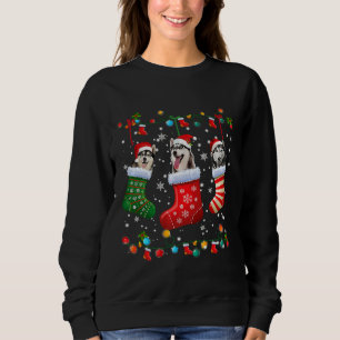 Siberian Husky Christmas Socks Funny Sweatshirt