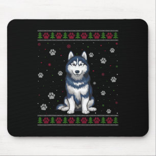 Siberian Husky Christmas Sweater Xmas Pet Animal D Mouse Mat