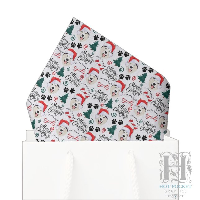 Siberian Husky Christmas Tissue Paper (Creator Uploaded)