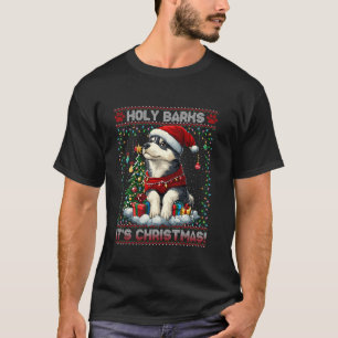 Siberian Husky Christmas Tree Decorations Dog Love T-Shirt
