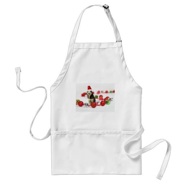 Siberian Husky Christmas with Ornament  Gift Box Standard Apron (Front)