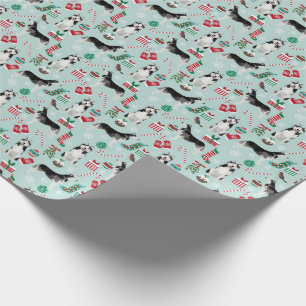 Siberian Husky Christmas wrapping paper