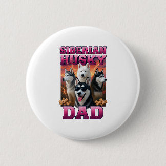 Siberian Husky Copy Copy Copy 6 Cm Round Badge
