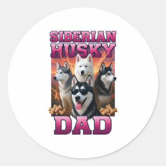 Siberian Husky Copy Copy Copy Classic Round Sticker