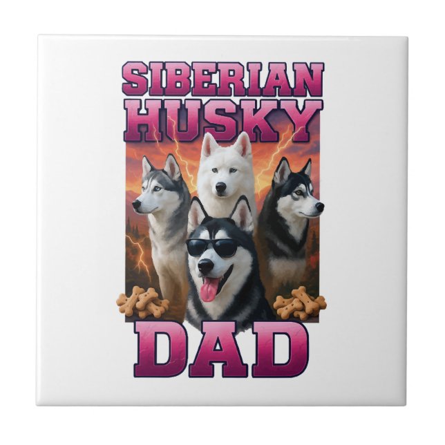 Siberian Husky Copy Copy Copy Tile (Front)