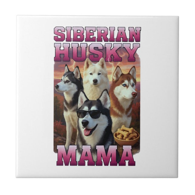 Siberian Husky Copy Copy Tile (Front)