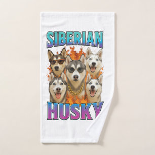 Siberian Husky Copy Hand Towel
