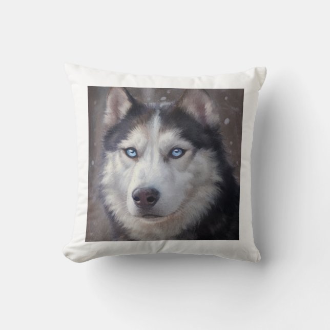 Siberian Husky Cushion (Front)